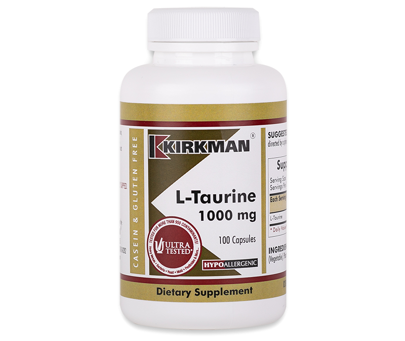 KIRKMAN L-Taurine 1000 mg (Hypoallergenic) 100 kapsułek
