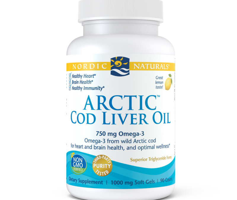 NORDIC NATURALS Arctic Cod Liver Oil Lemon 180 kapsułek
