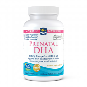 Omega-3 (EPA i DHA) + witamina D dla kobiet w ciąży - Suplementy diety Nordic Naturals
