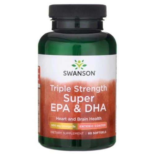 SWANSON Triple Strength Super EPA & DHA 60 kapsułek