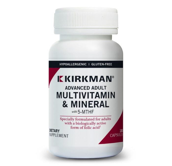 KIRKMAN Advanced Adult Multi – Vitamin/Mineral with 5-MTHF 180 kapsułek