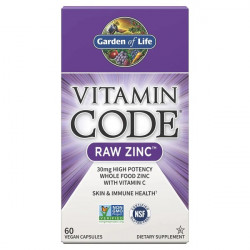 Garden of Life Vitamin Code Raw Zinc 60 kapsułek