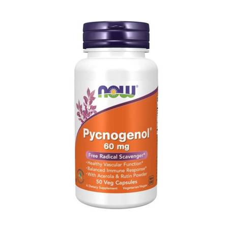 NOW Foods Pycnogenol with Acerola & Rutin Powder 50 kapsułek